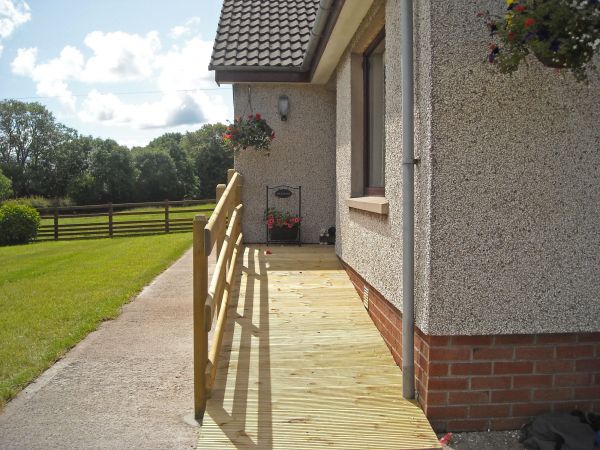 Hardwood Ramp Installation in Gainesville